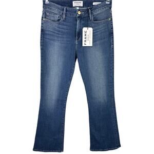 FRAME Denim Le Crop Mini Boot Denim Jean, Size 28